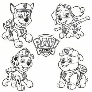Ausmalbild Paw Patrol 1