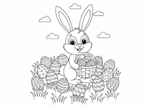 Ausmalbild zum Ausdrucken Ostern 2 Ausmalbild zum Ausdrucken Ostern 2